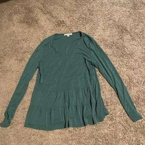 Green Envelope Tiered Green Top Size Large